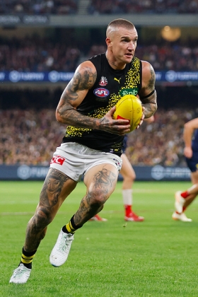 Dustin Martin was not always the jewellery-draped superstar we know him as now. In his early years he earned a reputation among fantasy coaches who saw his potential early of only playing half a game, often going missing after half time as his tank wasn't what it is now. He has also traditionally been a slow starter in March, even during his pomp years, but in 2021 he has come out of the blocks at full speed. Perhaps the lack of travel in the off-season due to COVID is to blame? He looms as a must-have for salary cap comps, the earlier the better.