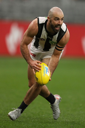 Steele Sidebottom has returned to the Collingwood side after an early injury but has been asked to play more of a half forward flank role, which admittedly doesn't mean much in today's AFL where HFFs usually zone up to the midfield in most situations anyway. His role used to be coming off a wing with a roving commission, but perhaps he will be deemed to lack the pace required of that position these days, with younger or thinner legs preferred. His scoring patterns could devolve to somewhere nearer that of Nathan Jones, which is not particularly useful for much fantasy use.