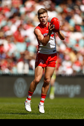 Braeden Campbell has been one of the lesser heralded crop of the Young Bloods, or whatever you want to call the current crop of rookie-priced players who are dominating fantasy lineups in 2021. Apart from one big score his numbers have been about average for a first-year forward, and if you picked him over his fellow cygnet Chad Warner you'd be behind the pace right now. The demise of Dane Rampe this week might mean a bit of a different look down back for Sydney and that might be good or bad for his fantasy scoring, but he's just about ripe for cash cow cash-in already.