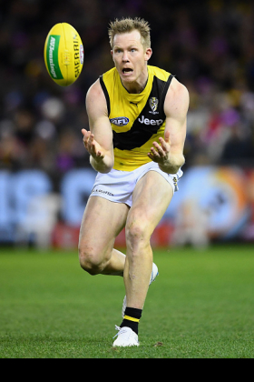 Jack Riewoldt has been a very good player for a very long time, which is true of a lot of his contemporaries who don't have three premiership medals hanging around their necks like he does. Playing full forward in the modern era can be a thankless task, particularly when you get accused of cashing in on the hard work of others. True footy followers know how hard he works and how much he deserves the spoils when they do fall for him. They fell for his partner Tom Lynch in round 7, but Riewoldt is a sneaky play in DFS tonight as he's due for a big score.