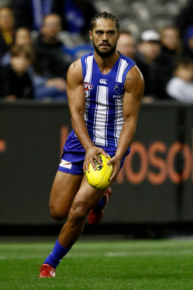 Aaron Hall has been on the tips of the lips of many a fantasy coach this week, coming off a monster score against Melbourne where he waxed the footy with Jack Ziebell across half back until the cows came home, which in Hobart is about five o'clock. His scoring ceiling has always been massive as he is a seagull like few others, and his tandem with the Ziegull brought back memories of the Bowden brothers in days of yore. His floor is also low, though, and his body is a lot more fragile than that of the North Melbourne captain. Buy at your peril.