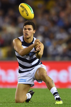 Brandan Parfitt is one of the B-grade midfielders at Geelong, a status which can mean you get forgotten about somewhat as the superstars in the A rotation take most of the glory. As a fantasy producer, players like Parfitt, Menegola and Narkle can see their production wax and wane according to role in the team, with spells on the flanks tending towards sheepdogging at times. When used to the guts, however, Parfitt can pile on the points with the best of them, it's just a matter of picking when his rollercoaster is going to hit the heights.