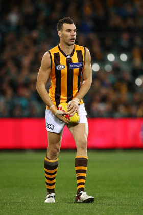 Jonathon Ceglar was a surprising man of the match last week for Hawthorn in their shock win over the Swans, besting Tom Hickey in ruck who had been in a hot vein of form and adding 20 disposals and a goal to his 35 hit outs. That was his first senior game since round 4, having been dropped to the VFL where he injured an ankle ligament, and was only a late in for Ned Reeves who had replaced him in tandem with Ben McEvoy. At his best he can turn in BOG performances, not with flashy skills but plain hard work between contests. He is still not premium level, clearly.