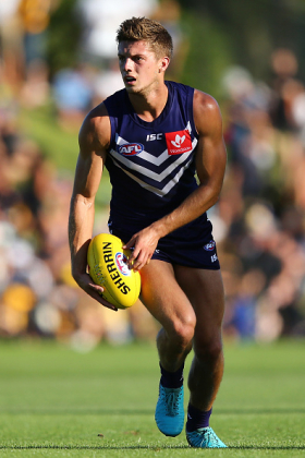 Darcy Tucker is one of several Dockers who have been moved from outside midfield roles to half back this season, which was somewhat of a surprising move as it meant that the team's best one-on-one defender Reece Conca has been languishing in the substitutes. As a wingman, Tucker was not a ball magnet except on rare occasions, so maybe this was a ploy by Justin Longmuir to get he and James Aish into the play a lot more to use their skills on the rebound. This has not yet led to any of them becoming fantasy relevant, but it may be a slow burn.