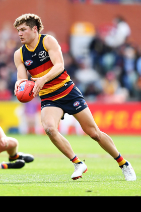 Harry Schoenberg posted the first fantasy ton of his AFL career last week in the loss to West Coast, and he is one of a number of young Crows that Adelaide is hoping to build its next finals team around. It has been a slow burn over two years with plenty of senior games but not much more than bit part play, in a team transitioning to a new era with plenty of opportunity for good young players to stake a claim. Some fantasy coaches might have picked him up this week hoping for a few more scores like that; he's just as likely to peter out with second-year syndrome.