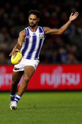 Aaron Hall has been piling on the premium fantasy scores for his new club North Melbourne in 2021, roaming across half back with supreme powers of accumulation. His disposal ration has been a heavily skewed 20:6, underlining his primary role of yeeting the footy out of defensive 50 time and time again. His game is so outside that he compiled 31 disposals against Essendon two weeks ago without a single one of them being contested. This can tend to limit his scoring in Supercoach, but he almost makes up for it with massive metres gained. If you haven't got him, why not?