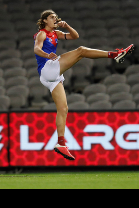 Luke Jackson may have won the Rising Star award this week but as a fantasy asset he has been unhelpful, like just about every ruckman is regardless of job security. His role is starting as third tall forward and interchanging in ruck, often playing as a decoy to allow room for the other key forwards to have a run at the footy. Max Gawn is the workhorse in the middle, making Jackson a bit player even if he plays it impressively. His dynasty league owners will probably have to wait the usual five years for him to blossom into a scoring player, as usual.