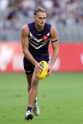 Will Brodie came across from Gold Coast in the off season looking for senior opportunities, and has found himself best 22 at the Dockers who were missing Nat Fyfe to start the season. Perhaps he wouldn't have played if Fyfe didn't have an LTI, but for fantasy coaches it doesn't really matter as his job security has built every game. He has a pleasing ability to move between contests over the course of a long game, lacking a major weapon but presenting to have an impact for the full four quarters. He is an important stepping stone for fantasy coaches in 2022.