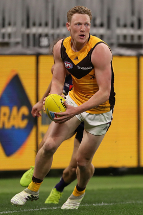 James Sicily was one of a host of slightly underpriced premium defenders coming into 2022, discounted due to long-term injury that saw him miss all of last year. In his absence the Hawthorn defence added Changkuoth Jiath, Lachlan Bramble and Will Day, making Sicily's position somewhat in flux. His best game makes use of his intercepting prowess and disposal skills on the rebound, but in previous years he has had to play some more defensive roles. He has proven a more than useful premium scorer so far in this campaign.