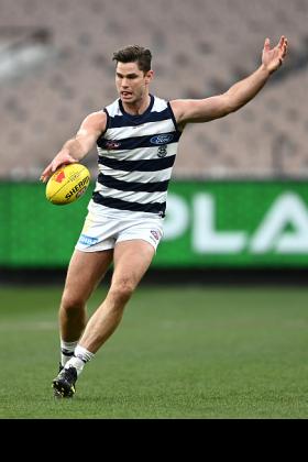 Tom Hawkins is one of the premier key forwards of his generation, but that has not translated into a reliable conveyance for use in fantasy competitions. Like all classic spearmen his statistical output is too reliant on goals, with a fairly low scoring floor on those rare games when starved of opportunities. The advent of Jeremy Cameron has attracted interest both from his teammates with ball in hand and fantasy coaches, with Jezza often preferred in daily fantasy formats when the Cats look like piling on. The Tomahawk often comes in late for a live kill, though.