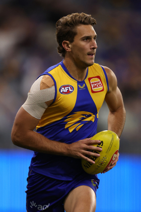 Greg Clark is one of a handful of WAFL top-ups who have debuted for the West Coast Eagles this season as replacements for listed players who were held out due to health & safety protocols for COVID exposure. He had a long career at the state level before being called up, and he may be the most favoured to graduate to the Eagles AFL list after the current crisis as he has shown in his brief appearances that he can compete at the level. West Coast may be headed for a rebuild but he could prove useful in the transition, including for fantasy owners.