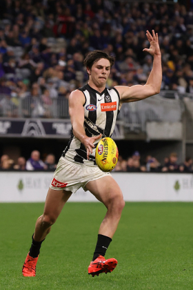 Oliver Henry is the sort of player that Collingwood will install in their best 22 for the next ten seasons, hopefully, but what sort of fantasy player will he be? The obvious answer is that his ceiling is Alan Didak, starting on a half forward flank and zoning up to midfield in the modern way. It remains to be seen if he can build the tank to be a fantasy premium in that role. For now he is useful as a sometimes starter in draft leagues when you hope you can catch one of his multi-goal days, as a forward 50 specialist.