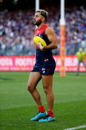 Christian Salem returns to the Melbourne backline this week from a medium-term injury, where he made a name for himself as a prolific rebounder in a premiership team. In his absence Jake Bowey has been filling that slot but it was Trent Rivers who was omitted to bring Salem back in, giving Bowey owners in fantasy an interesting dilemma. How strong is Bowey's job security, and is Rivers just being rested? The fact that the bye rounds are coming up suggests rest is not the issue. Many would have stepped off Bowey as a stepping stone already, but if not, you've got another week.
