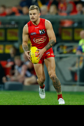 Brandon Ellis is the sort of player who was always going to excel at the newly-reinvigorated wing position, which has become increasingly important in the 6-6-6 rule era as a reversion to the classic role of running from goalsquare to goalsquare. He used to play half back at times at Richmond but his move to a wing was necessitated by his lack of close-checking defensive skills, but that's not really what the modern wing does. Wingmen in 2022 are mostly not fantasy premiums though as their workload contains too much off-ball running, and Ellis is no different on that metric.