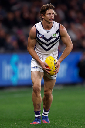 Nat Fyfe has returned to the Fremantle side after a long-term injury and found himself right in the middle of a possible flag run. He started forward in the first game or two, then increasingly shifted to central midfield and now plays his regular mid role with rests forward. He has been helped in this regard by the health of the key forwards in front of him, as Lobb, Taberner, Frederick and sometimes Logue fill the tall slots in attack. There was some speculation that his return would cruel the scores of Will Brodie, but that appears overblown. Flagmantle needs a fit Fyfe.