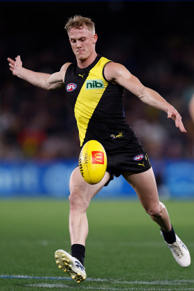 Noah Cumberland has been arguably the biggest bright spot of Richmond's 2022 campaign, perhaps only behind the form of Shai Bolton. His advent to the Tiger forward line is certainly well-timed given the imminent retirement of Jack Riewoldt, but can he become the next full forward for the yellow and black? He hasn't quite got the body for it yet at his tender age, but he has time to grow into his frame. He certainly knows where the goals are and how to score, which is the one skill you can't teach. An interesting prospect in fantasy keeper leagues.