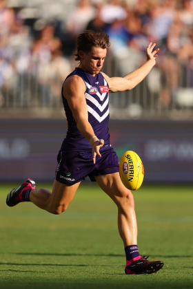 Caleb Serong was an excellent pick for fantasy in your starting team for 2023, with a burst of high scores as he became the premier accumulating midfielder in the team. However, some of that may have been due to Andrew Brayshaw carrying a knee injury through the first part of the season, and with Brayshaw now feeling much fitter and posting big scores himself, a question mark hangs over Serong and his ability to finish as a top 8 midfielder. It would be tempting to offload him over the bye period to use the money on a more reliable conveyance.