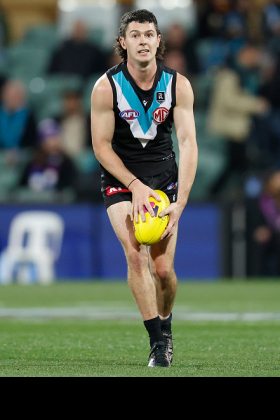 Darcy Byrne-Jones is not that long off an All-Australian season, but he came off the subs bench in an unusual half forward role. To his credit, he helped turn the game in Port's favour and will probably line up again in that position. There isn't much fantasy value at Port Adelaide this season and DBJ is representative of their list at this point: never reaching the heights that they promised a few years ago, and possibly in retrospect a bit overrated as a consequence. Is there anything left to give from this generation of established Power veterans, or should they acquiesce?