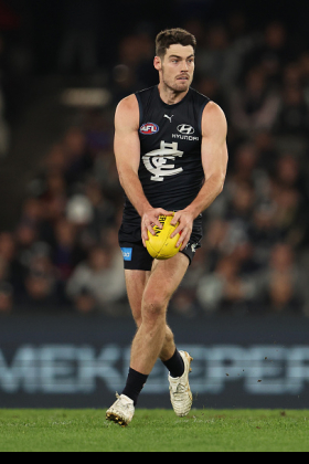 George Hewett brings back a lot of fond memories among fantasy coaches from last season, having transferred from Sydney where he had been playing bit part roles to join the Blues midfield to supercharge his scoring. Injury cruelled the start of his 2023 campaign and he has been consigned to substitute duties a fair bit since his return, but today with Patrick Cripps and Adam Cerra out through injury he has been named on ball and should remind us of his glory days against the lowly Eagles. Don't expect anything massive, but he's a lovely low-priced buy in the short term.