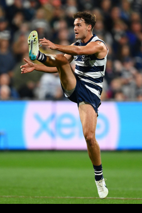 Jack Bowes was the steak knives in the deal that got pick 7 from Gold Coast to Geelong in the off season... or was he the main prize with the pick being the bonus? It all depends on whether he becomes as good a player as Jhye Clark who was selected with that pic at the draft. At this early stage is still up in the air, with both having injury-interrupted preparations for their first campaign in the hooped affair and both underwhelming when they finally hit the park. Bowes can play on ball or behind it, but at neither role is he starring at all... yet.