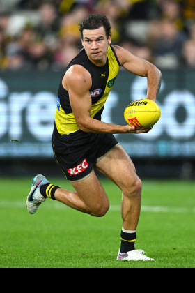 Daniel Rioli was best on ground in the surprisingly close away win over the West Coast Eagles a fortnight ago, and was tagged last week by Finn Maginness. His Supercoach scores run at around ten points over his Dream Team averages and even more when he's in form, indicating that he's a high-quality run-and-carry player with lovely disposal. The problem with those types is always getting a consistent floor under their disposal count, which Rioli has been building on with rates of 20 last year and 22 so far in 2023. Needs just a little more to attain premium status.