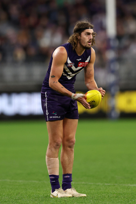 Luke Jackson has suddenly risen in fantasy popularity after midweek news of a long-term layoff of first-choice Fremantle ruck Sean Darcy. Before and after his stint at Melbourne, Jackson's trademark is the quick burst to carve a swathe into the opposition with a string of centre clearances, but can he carry the ruck solo for months at a time? Plenty of fantasy coaches think so, and will ride him into 2024 in the hope that he can find another level to his scoring floor than just the odd scintillating, game-changing quarter.