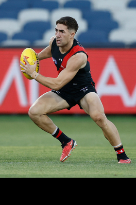 Jade Gresham has still got most of his talents from a long career at St Kilda in his new club Essendon, and comes up against his old teammates today in what should be an even tussle. Like Devon Smith before him, the Bombers hierarchy could be accused of topping up a side that could probably use a bit more cooking before the list managers declare it to be ready, but he was relatively cheap and the Dons needed someone to replace Anthony McDonald-Tipungwuti around goals. He will play his role without fuss, making him a low-end draft league starter at best.