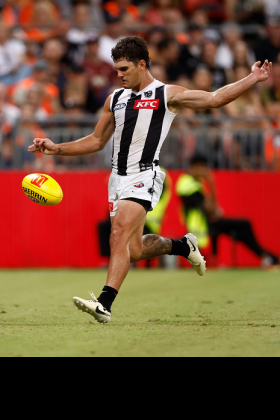 Lachie Schultz had such a quiet start to the 2024 season at his new club that Collingwood fans were wondering whether they had bought a lemon off Fremantle in the off season. An decent outing against the Hawks before the bye two weeks ago will give them more hope that they can get value for money, and will also interesting fantasy coaches in draft leagues looking for starters from the free agent pool. Schultz is a roleplayer first and foremost with almost no skills at accumulation, so his startable scores are not reliable, and against Port Adelaide today he may struggle again.