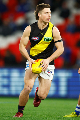 Liam Baker is in a contract year and has passed the eight-year threshold for being a free agent under current AFL rules, making him a hot property on the transfer market which seems to be a 12-month industry these days. Richmond's execrably long injury list has meant he has been shifted off a flank to central midfield, a position which shows off his skill set to the maximum. As such, he was attracting significant fantasy interest already, but as the drum beats get louder about his contract, the likelier we will see the best out of him as he chases the dollar.
