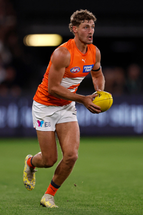 Harry Perryman is in contract talks at the moment, always a fraught time at GWS which has had historical problems with player retention. Living in the footy wilderness of Western Sydney can have its advantages at times, but continually losing players to the big Victorian clubs with established pathways is always going to be an issue for this franchise. In Perryman, they have the sort of homegrown roleplayer that the club lacked in its early years, just getting the job done without attracting attention, and not letting the side down. As a fantasy asset, he is similarly middling.