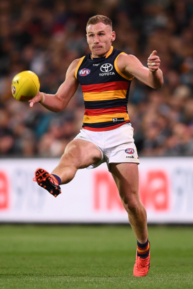Rory Laird made his name as a half back flank before his move to central midfield, and he returned to defence last week as Matthew Nicks keeps searching for the best mix to kickstart the Crows' season. With young upstarts Jake Soligo and Izak Rankine already installed at the coalface and others putting their hand up, it is the right time for the old stager Laird to join the likes of Steele Sidebottom, Mitch Duncan and Dayne Zorko in seeing out his remaining career starting behind the ball. His previous experience should see him dominate as he can rack up touches with positioning.