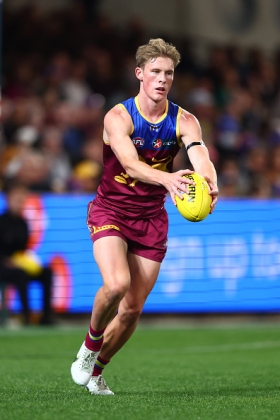 Jaspa Fletcher made a switch from wing to half back early in season 2025, and has thrived in a lower-pressure environment with less physical clashes and more running into space. The Lions are one of a number of teams who like to run three wingmen with one rotating off the bench, but Fletcher has attracted fantasy interest playing second fiddle to Dayne Zorko, with plenty of pressure applied by the elite Brisbane midfield to force errant kicks towards his areas. Nevertheless, the imminent return of Keidean Coleman tends to limit excitement among fantasy coaches.