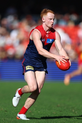 Jake Bowey has become one of the most prolific half backs in the league in recent weeks, so much so that opposition coaches have started sending a defensive forward to track his elite endurance running around the ground to add extra numbers where they are needed. It's not that he is a particularly sizzling kick delivering inside 50, and Melbourne's forward set up is not that dangerous to begin with, but he is turning into one of those players who beat you with sheer weight of numbers - a tasty prospect for fantasy coaches. He is a strong prospect for elite back status in 2025.