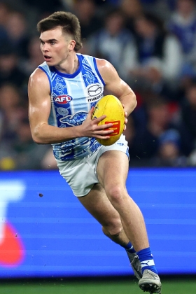 Colby McKercher has been given a role this season off a half forward flank, which at North Melbourne during its current rebuild has been a bit of a death knell for fantasy value with the likes of Tom Powell and Will Phillips disappearing for weeks at a time in that position. There will come a time when he is shifted into the middle to join the rest of the young and highly-rated early draft picks in there for the developing Kangaroos, but for now he bides his time and learns the trade while not being exposed to too much buffeting for his slighter frame.