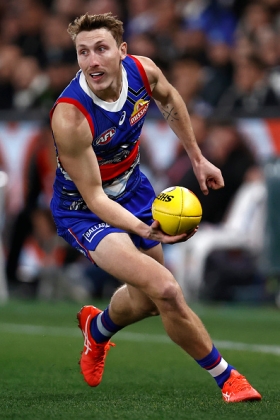 Bailey Dale is a fantasy premium defender, with a trademark dash off half back and an ability to accumulate on his day like few others in the league. Coming into the colder winter months, he is currently averaging 27 disposals with 19 of those kicks, having inherited the main kick in duties with Caleb Daniel leaving the club in the off season. He can be a hard watch at times as his game is so dependent on game flow and supply, but he is set to join the top six fantasy backs again in 2025 and is a must-have for those contending for honours.