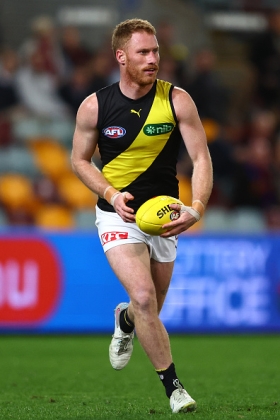 Nick Vlastuin was named in one media pundit's mid-season All Australian team this week, perhaps surprisingly because his team has been belted most weeks and he isn't in particularly notable form. (Let's name and shame: David King, report to the hall of mirrors.) AA selections are sometimes awarded based on body of work rather than a big jump in personal output, and the fact that Tigger has not had bestowed upon him one of those old-fashioned blazers is somehwat of an oversight. He had a much better season in 2024, though, and is well into his twilight.