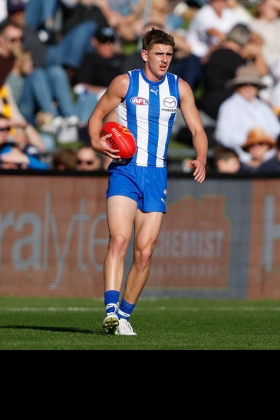 Riley Hardeman had his first senior game totalling over 15 disposals last week against Collingwood, managing to total a massive 28 with twenty kicks and ten marks. The fact that only one of those was after playing on from a kick in was impressive, as sometimes that stat can be farmed by general defenders. His 774 metres gained, six rebound 50s and five inside 50s show that he was covering the ground by foot and with his foot. North often has a lot of work for its rebounders, and Hardeman is a very interesting fantasy prospect for those seeking relief during bye rounds.