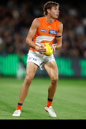 Aaron Cadman had a breakout game last week, possibly not for the first time but he was fairly dominant in the massive away win over reigning premiers Brisbane. We know roughly what his ceiling is, the problem with Cadman has always been his floor which he shows us way too often given his exploits as a junior. He has had enough off seasons in the gym to build up his body to its full strength, he obviously has the skills, he just needs to put it together most weeks like he did at the Gabba. Today he gets Sam Collins, a tough assignment.