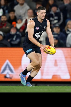 Marc Pittonet has been at the centre of a lightly-publicised but crucial battle behind the scenes at Carlton in recent years. Michael Voss wanted the club to move away from its stoppage-focused gameplan centred around Patrick Cripps roving to Pittonet to use his supreme ability to start scoring chains out of packs. Voss brought in Tom De Koning as a more mobile ruckman and unlocked a modern, sustainable style more around forcing turnovers and scoring from easier positions. For whatever reason, Cripps' contention that Pittonet needs to be lead ruck has won out... for now.