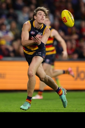Josh Worrell has quietly become one of the more prolific interceptors in the league in the middle part of the season, especially over the last month when the Crows have faced opposition lacking polish with their delivery inside 50. His role is third tall defender, and he has been putting in a reasonable impression of established guns like Jordan Ridley, Jake Lever and James Sicily in that area. He is particularly effective when his nominal opponent is not quite tall enough to compete in the air with him, as has happened a bit recently. His fantasy stocks are rising as well.