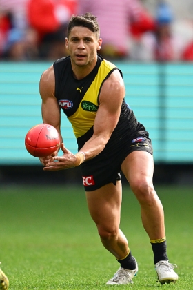 Dion Prestia signed on for another year at Richmond this week, raising some eyebrows. The traditional knock on Prestia, especially in the twilight of his career, has been that his hamstrings and calves just aren't up to anywhere near 22 home & away games, making his contract not really worth the headline amount. He missed the first 11 rounds this season but played the past nine straight, albeit he copped some flak for not going hard enough at the contest at times in last week's loss to Gold Coast. He is a vestige of a golden era, hanging on for one last contract to help the kids come through.