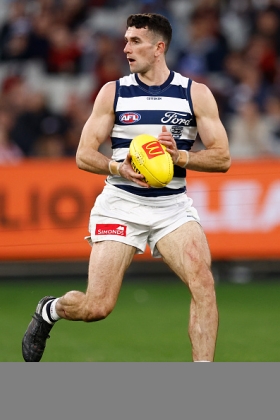  is perhaps one of the more unlikely players to be the subject of hot debate in grand final week, but his job on Josh Weddle last week and Cam Rayner in the previous meeting between today's combatants makes his role vitally important to the outcome. Does Chris Scott go ultra-defensive again, hoping that Chris Fagan has no answer to a negative gamestyle? It has worked for the Cats most of the year - Scott even had two tags running against lowly Essendon - so there is every likelihood that O'Connor, Mullin and Blicavs will all play stopping roles today.