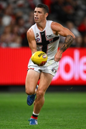 Max Hall is a half forward flanker in a Ross Lyon team, a role which does not lend itself to fantasy-friendly accumulation. With the gameplan focused on stoppages and rebounds, his positioning has to be deeper forward than would suit an accumulator. His skill set is more focused on pressure and finishing anyway, so he is better suited to a flank in this Sainter outfit than some who have toiled under Lyon. His fantasy usage is so limited that his rare good days will most likely come when he snatches a bag of goals, rather than racking up uncontested slow balls.