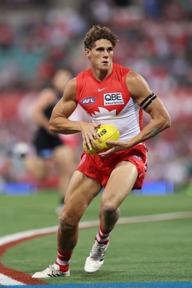 Charlie Curnow comes to Sydney as their new marquee forward, a position that the franchise has historically put all its marketing resources behind, if not list management. To play key position on the small SCG requires a particular set of skills, and Curnow has the full bag of toys including the capability to score from a Buddyesque 65m out. As a key forward his fantasy scoring is going to be reliant to a large extent on goalscoring, but he's a decent spot start in certain matchups... the trick is figuring out which ones will suit him.