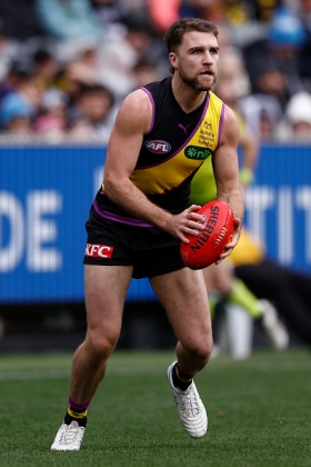Jack Ross was a specialist in the half forward flank rotating into midfield during Richmond's premiership era. Now that the main triple-flagged stars have sailed into the west and the Tigers are deep into their rebuild, Ross's role has moved up the food chain to be much more useful at the coalface, as a big body to shield the high draft picks just learning the caper. He can have decent stat lines in this role against the right opposition, especially when his tackle counts are high, but his scoring floor is not quite good enough for him to be an every-week starter.