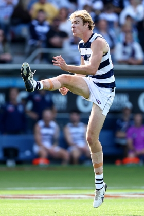 Mitchell Edwards is for the moment the lead ruck at Geelong, with support from Mark Blicavs and Sam De Koning at times. The ruck position at Geelon has been one of the least stable in the league across Chris Scott's long tenure, and there are no guarantees that he wouldn't be replaced by Toby Conway or Rhys Stanley at short notice. Stanley is toiling away in the VFL at the moment, though, and with Conway on the injury list with an indefinite prognosis for knee and foot complaints it appears it's his job for the moment. He is a low-level cash cow at best, to be sold when able.