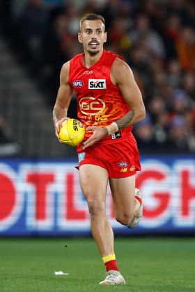 Joel Jeffrey made his name for the Gold Coast Suns as a half back flanker in the classic mould, but has spent the last week or two at half forward. This is nominally as a replacement for Bailey Humphrey through injury, but Jeffrey's skill sets is a lot different to those of Humphrey which makes it a more interesting move that might have more stickability. His one wood is run and delivery by foot, as with all good flankers, and the Suns can always use quality kicking inside 50 with their talls demanding solid supply. He is an interesting watch for fantasy coaches seeking value.