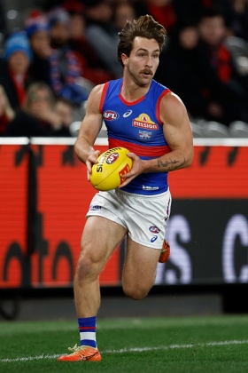 Rhylee West had designs on a midfield spot like his dad in the early stages of his career at the Western Bulldogs, but has long since settled into a hardworking roleplayer like another father/son in recent tricolour history, in Mitch Wallis. With Cody Weightman still on the sidelines with long-term injury and Arthur Jones also out, West had assumed the mantle of the primary small forward both in pressure and goal scoring. As the medical room piles up with bodies, will he find his way back into the middle for CBAs? Probably not, as his role is essential up forward.