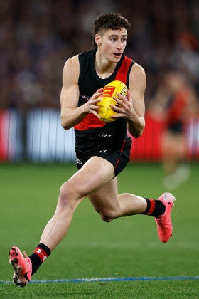 Elijah Tsatas has been eased into life in senior football at Essendon, not helped by some injuries but mostly rotating through midfield in short bursts followed by less dangerous work in forward 50. With the Dons actually looking better in the past couple of weeks, coinciding with his return to the team, he has plenty of time to learn from the current holder of the inside-out midfielder role at Essendon in Darcy Parish. As Parish ages out of that position it is Tsatas at the head of the queue to replace him, so he's a slow burn for club and fantasy owners.