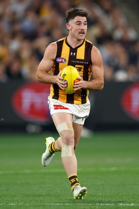 Jai Newcombe is unquestionably the most prolific inside midfielder at Hawthorn, even when Will Day is fully operational. With Day as the inside-out specialist and Conor Nash as the defensive mid, Newk is the pure extractor who usually leads the stat sheet in the clearance column, often for both sides. Like all inside mids his worth is mostly predicated on that skill, but to be truly A-class you have to learn how to contribute in transition as well, something which he and peers like Clayton Oliver learned later in their careers. He is a complete midfielder.